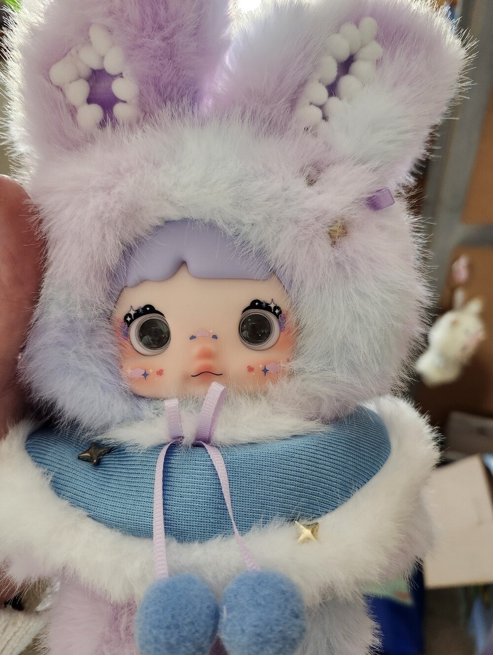 Nommi Weather Bag Charm- Fog Bunny - Picture 3 of 5